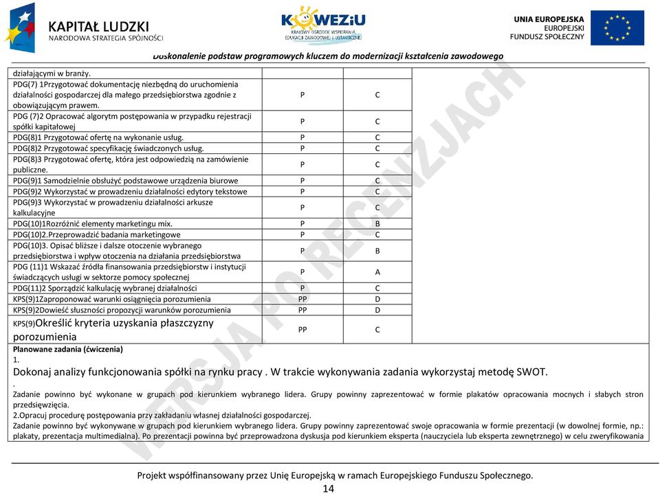 DG(8)3 rzygotować ofertę, która jest odpowiedzią na zamówienie publiczne.