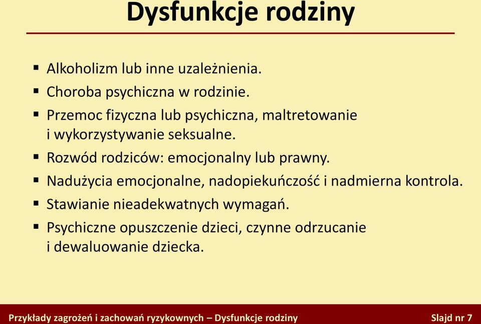 Rozwód rodziców: emocjonalny lub prawny.