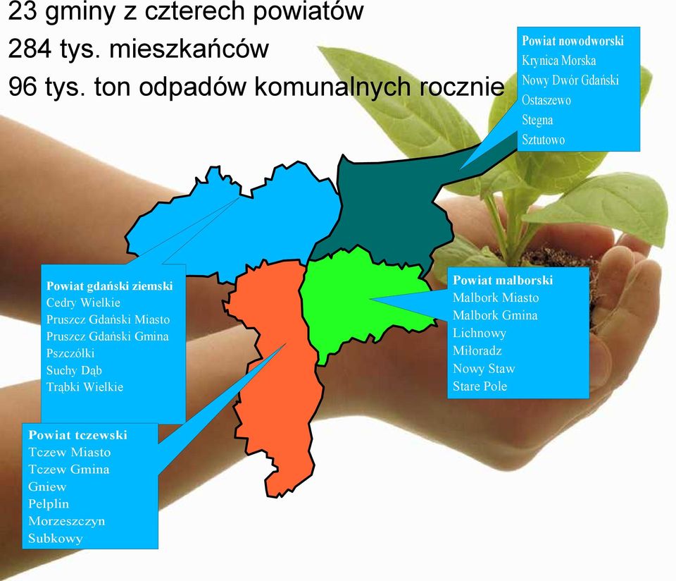 Gmina Pszczółki Suchy Dąb Trąbki Wielkie Powiat tczewski Tczew Miasto Tczew Gmina Gniew Pelplin Morzeszczyn