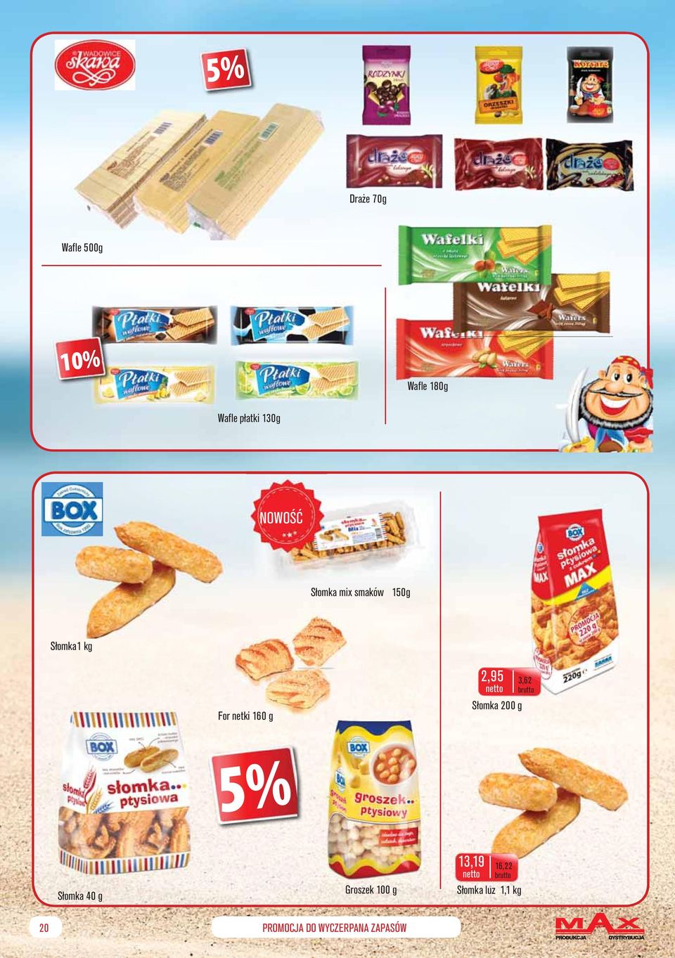 2,95 3,62 Słomka 200 g Słomka 40 g Groszek 100 g 13,19