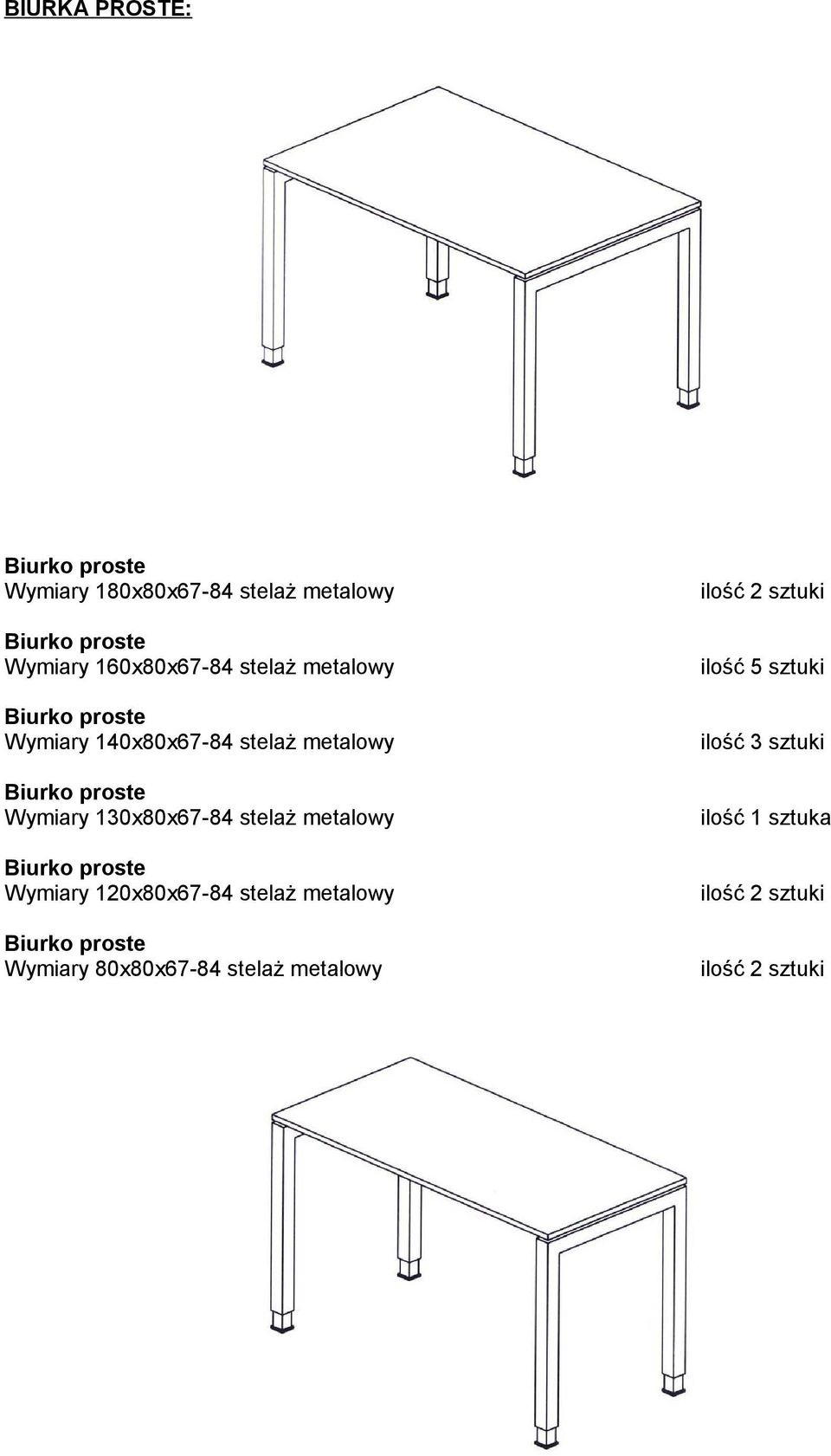 stelaż metalowy Wymiary 120x80x67-84 stelaż metalowy Wymiary 80x80x67-84