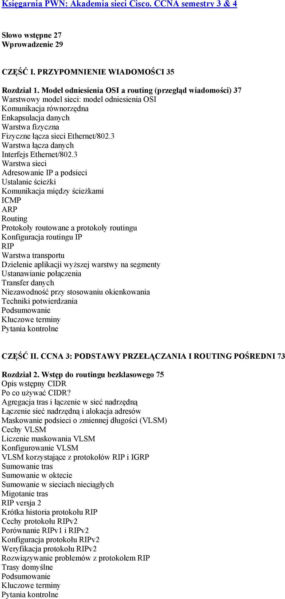 3 Warstwa łącza danych Interfejs Ethernet/802.