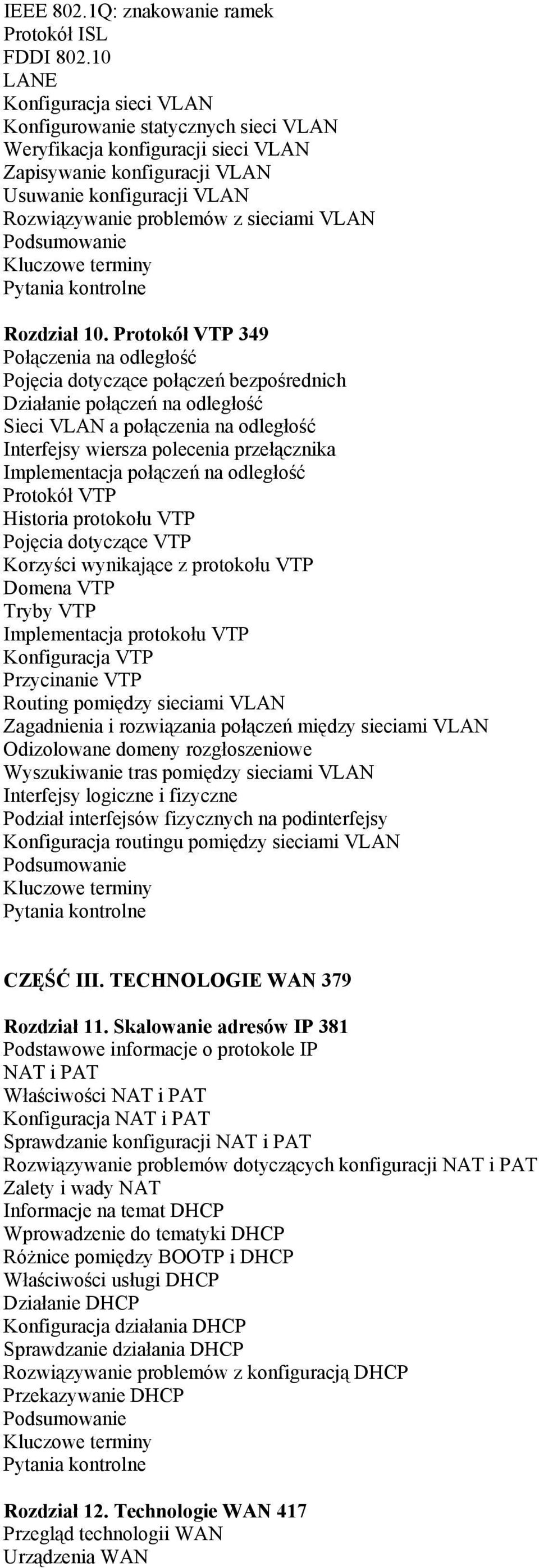 VLAN Rozdział 10.