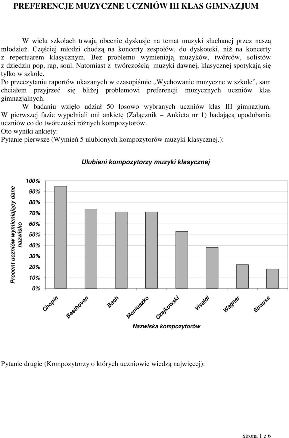 Natomiast z twórczością muzyki dawnej, klasycznej spotykają się tylko w szkole.