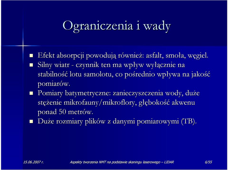pomiarów.