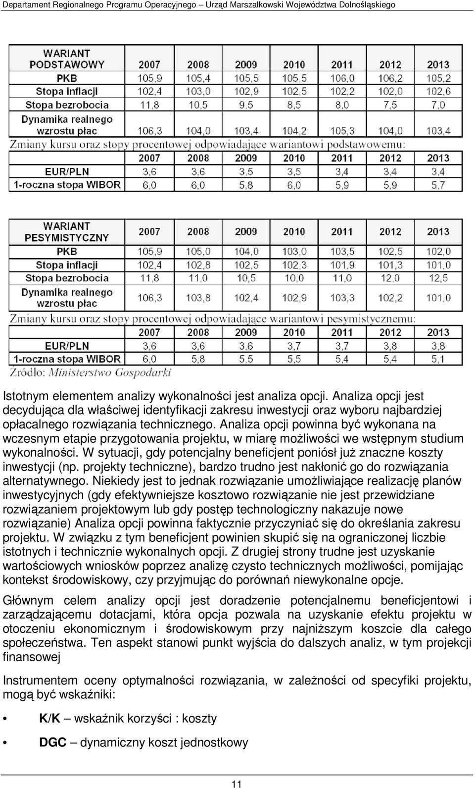 W sytuacji, gdy potencjalny beneficjent poniósł już znaczne koszty inwestycji (np. projekty techniczne), bardzo trudno jest nakłonić go do rozwiązania alternatywnego.