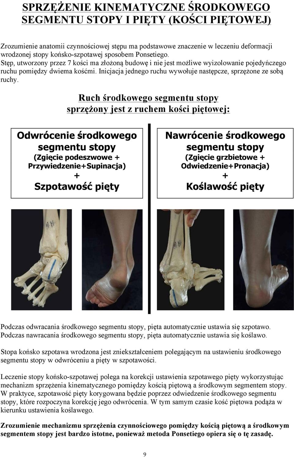 Inicjacja jednego ruchu wywołuje następcze, sprzężone ze sobą ruchy.