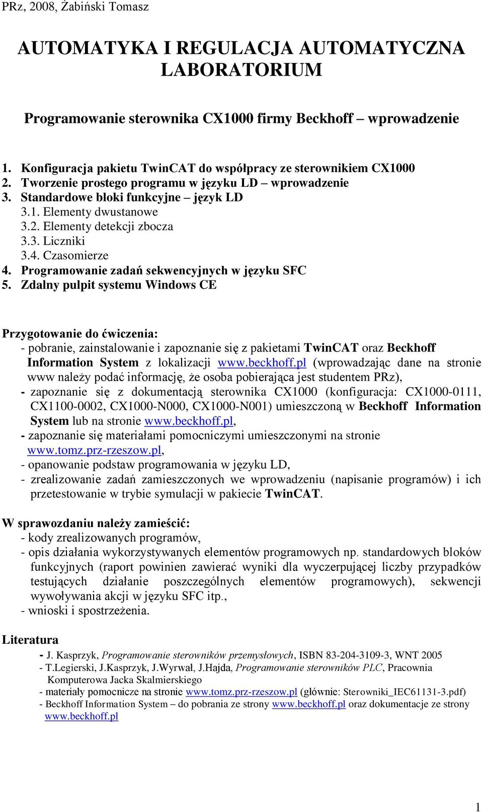 Programowanie zadań sekwencyjnych w języku SFC 5.