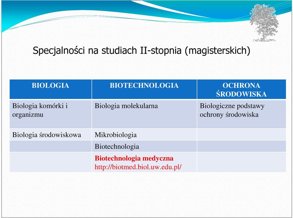 molekularna Biologiczne podstawy ochrony środowiska Biologia