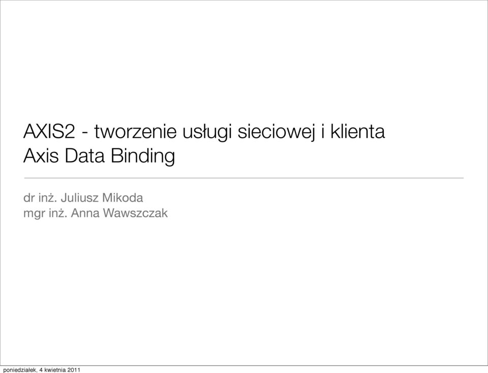 Data Binding dr inż.