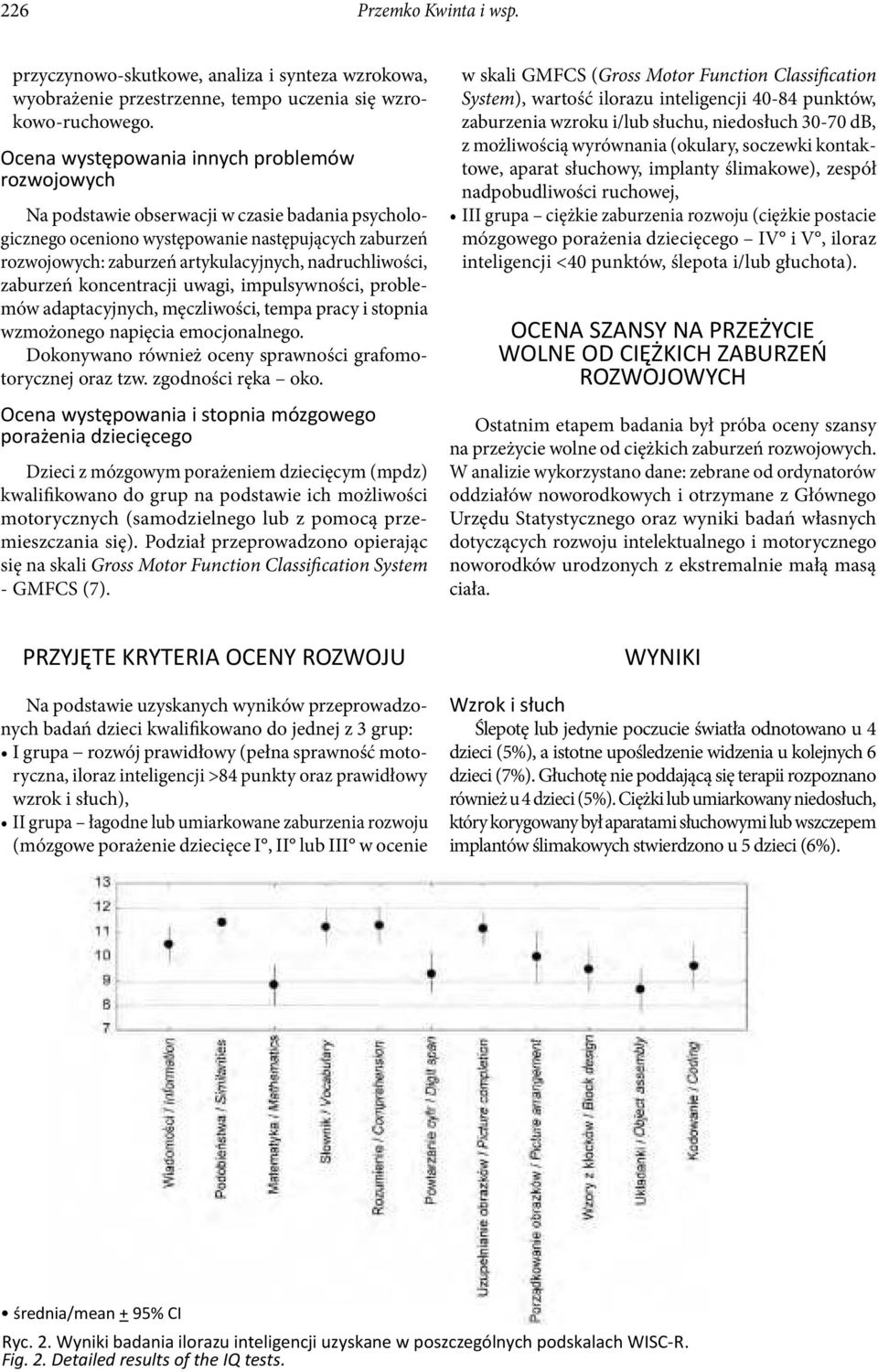 impulsywności, problemów adaptacyjnych, męczliwości, tempa pracy i stopnia wzmożonego napięcia emocjonalnego. Dokonywano również oceny sprawności grafomotorycznej oraz tzw. zgodności ręka oko.