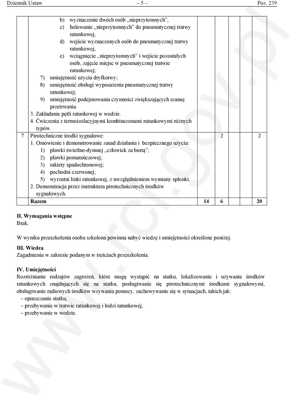 nieprzytomnych i wejście pozostałych osób, zajęcie miejsc w pneumatycznej tratwie ratunkowej; 7) umiejętność użycia dryfkotwy; 8) umiejętność obsługi wyposażenia pneumatycznej tratwy ratunkowej; 9)