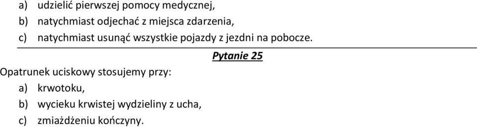 jezdni na pobocze.