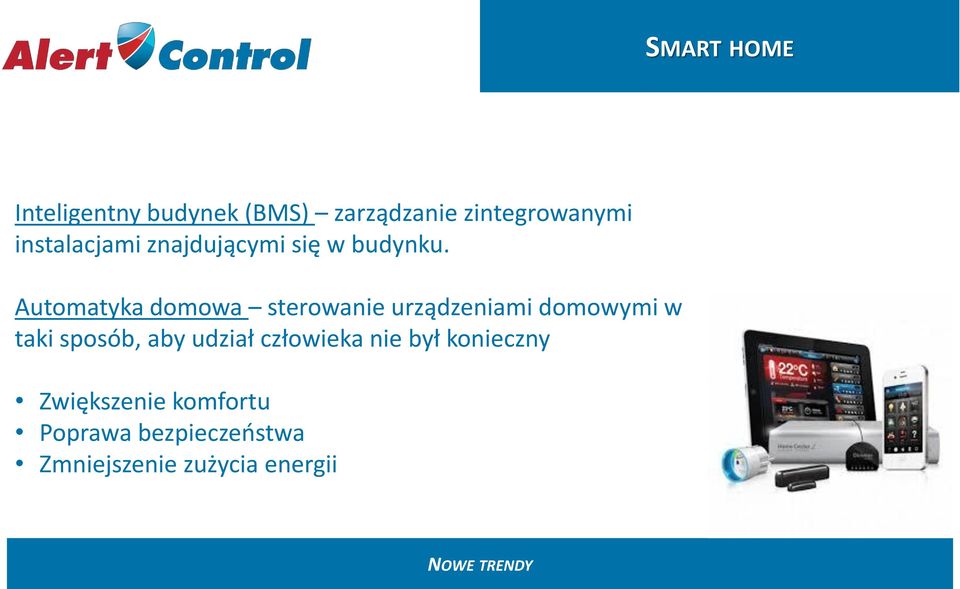 Automatyka domowa sterowanie urządzeniami domowymi w taki sposób, aby