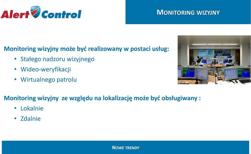 Wideo-weryfikacji Wirtualnego patrolu Monitoring