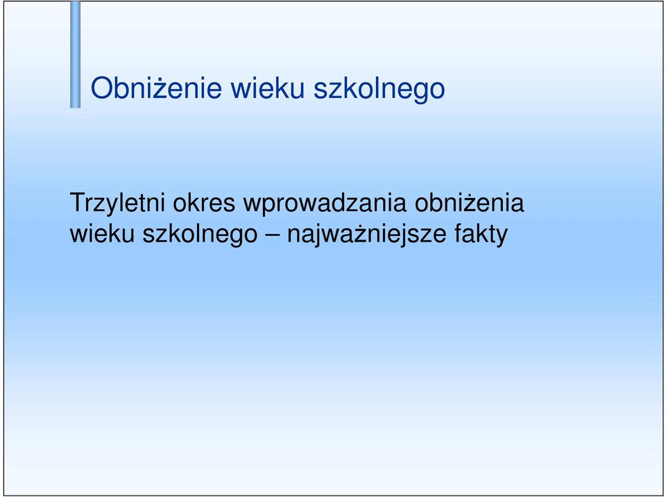 okres wprowadzania