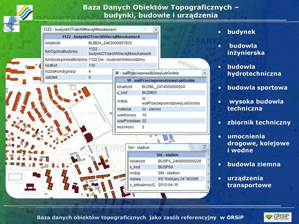 budowla sportowa wysoka budowla techniczna zbiornik techniczny