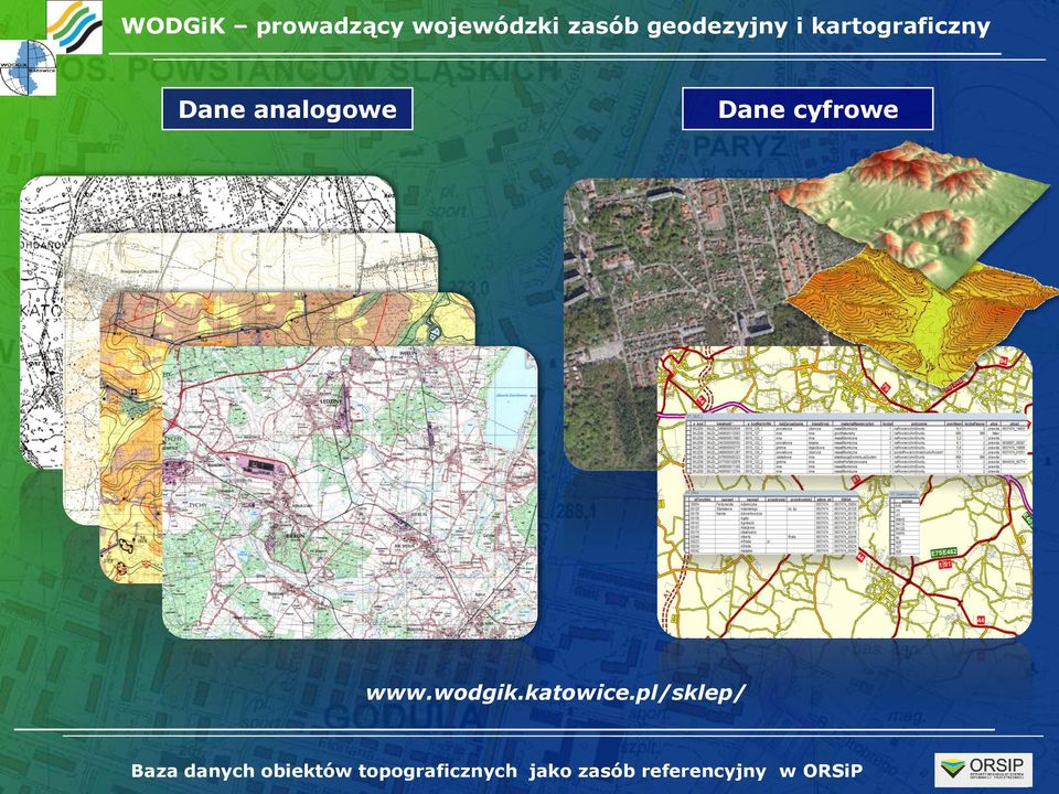 kartograficzny Dane analogowe