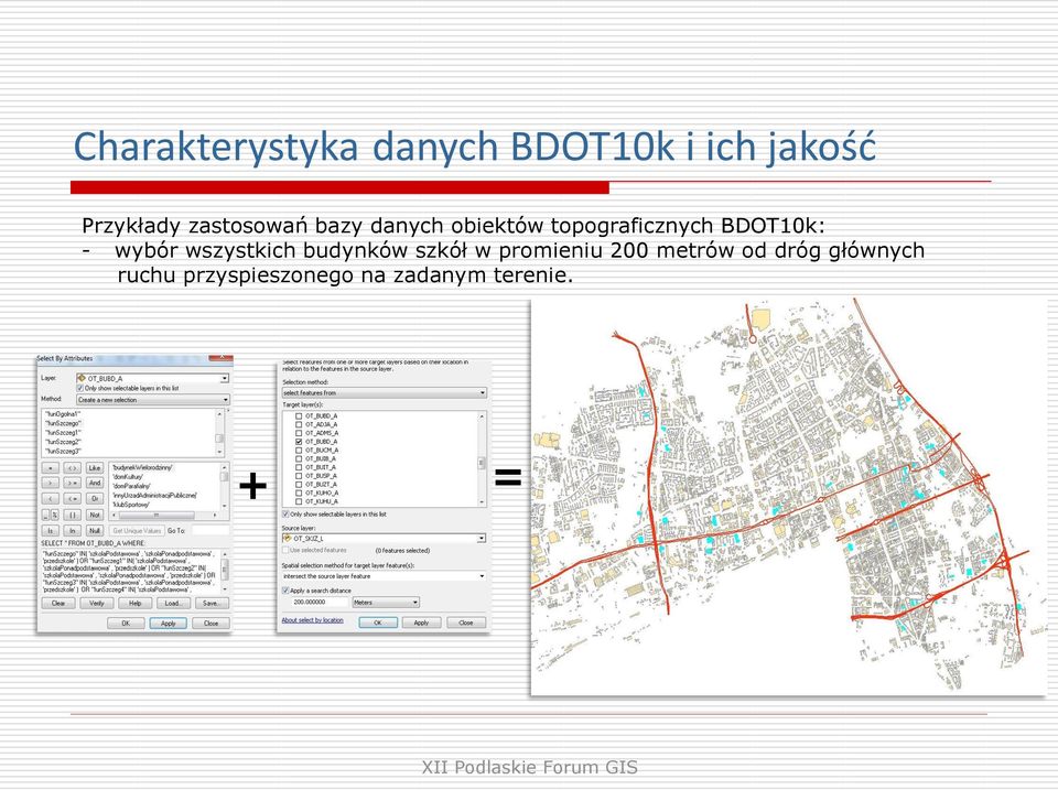 budynków szkół w promieniu 200 metrów od dróg