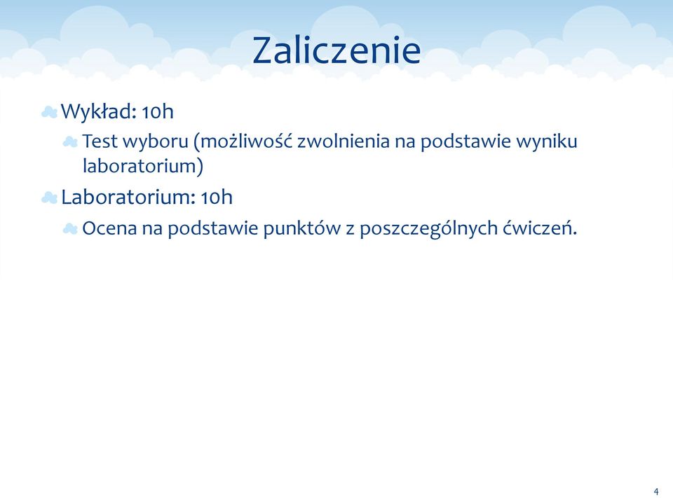 wyniku laboratorium) Laboratorium: 10h