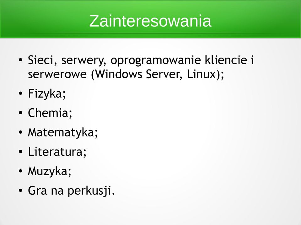 (Windows Server, Linux); Fizyka;