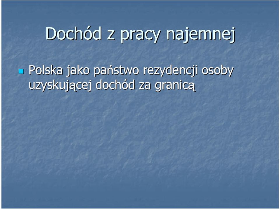 rezydencji osoby