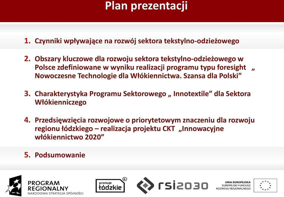 Nowoczesne Technologie dla Włókiennictwa. Szansa dla Polski 3.