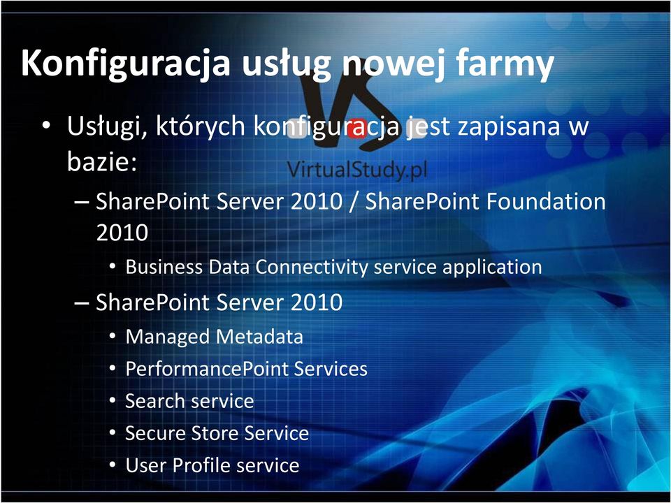 Connectivity service application SharePoint Server 2010 Managed Metadata