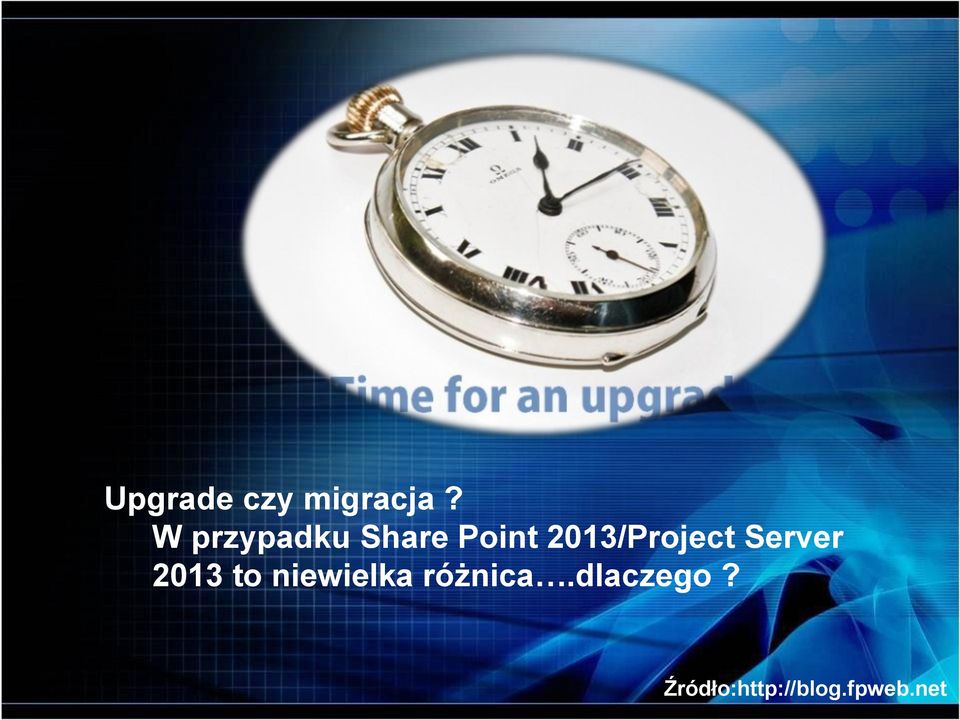 2013/Project Server 2013 to