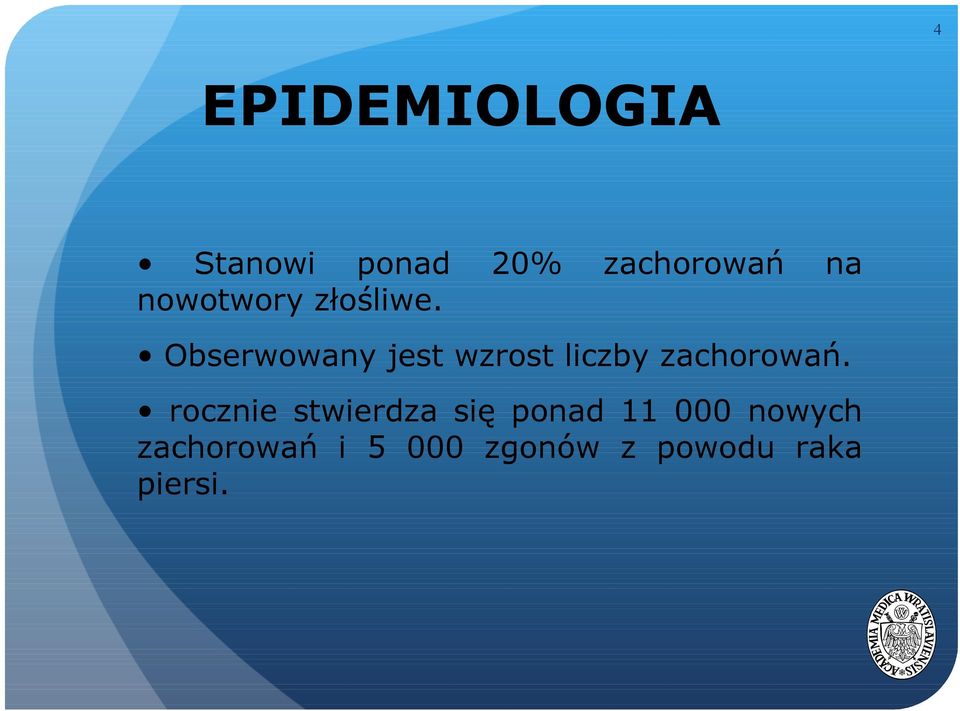 zachorowań.