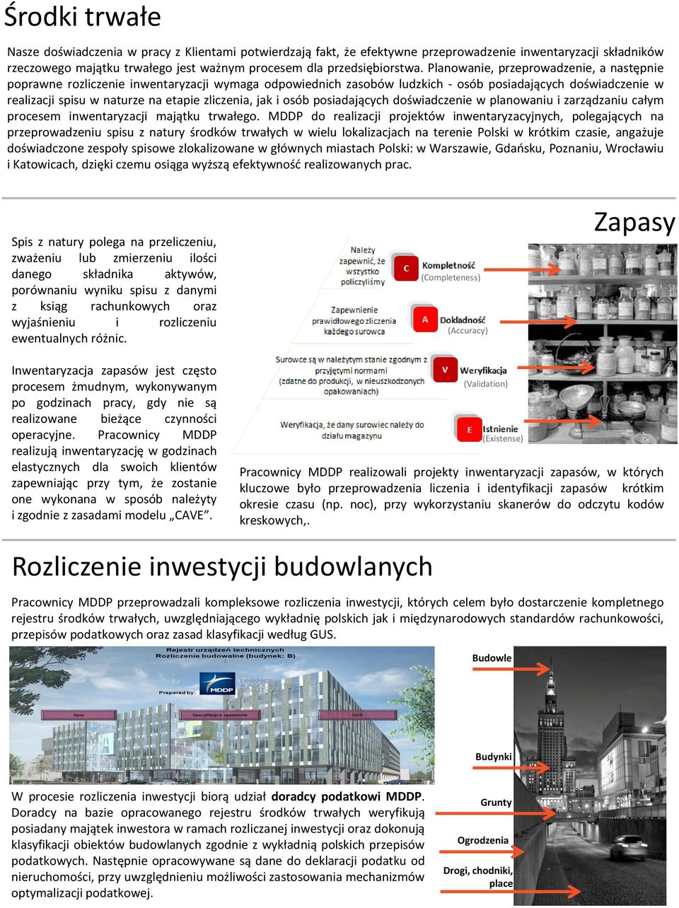 jak i osób posiadających doświadczenie w planowaniu i zarządzaniu całym procesem inwentaryzacji majątku trwałego.