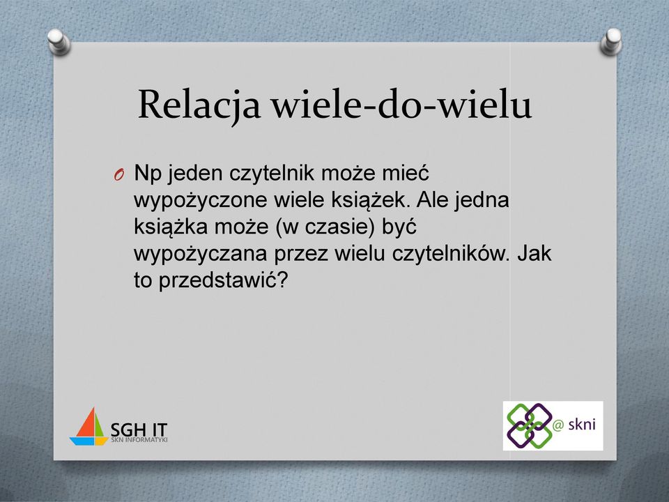 Ale jedna książka może (w czasie) być