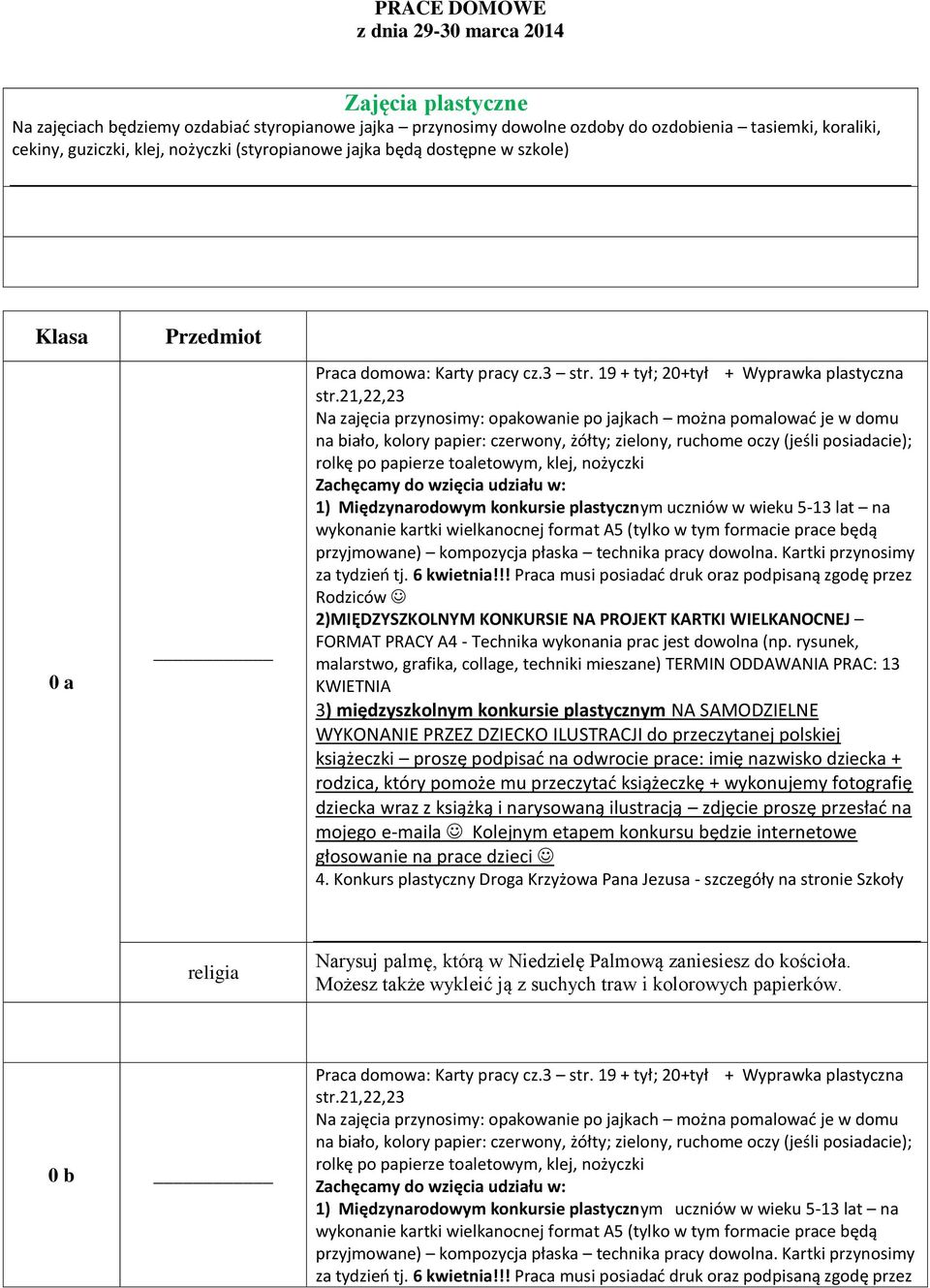 21,22,23 Na zajęcia przynosimy: opakowanie po jajkach można pomalować je w domu na biało, kolory papier: czerwony, żółty; zielony, ruchome oczy (jeśli posiadacie); rolkę po papierze toaletowym, klej,