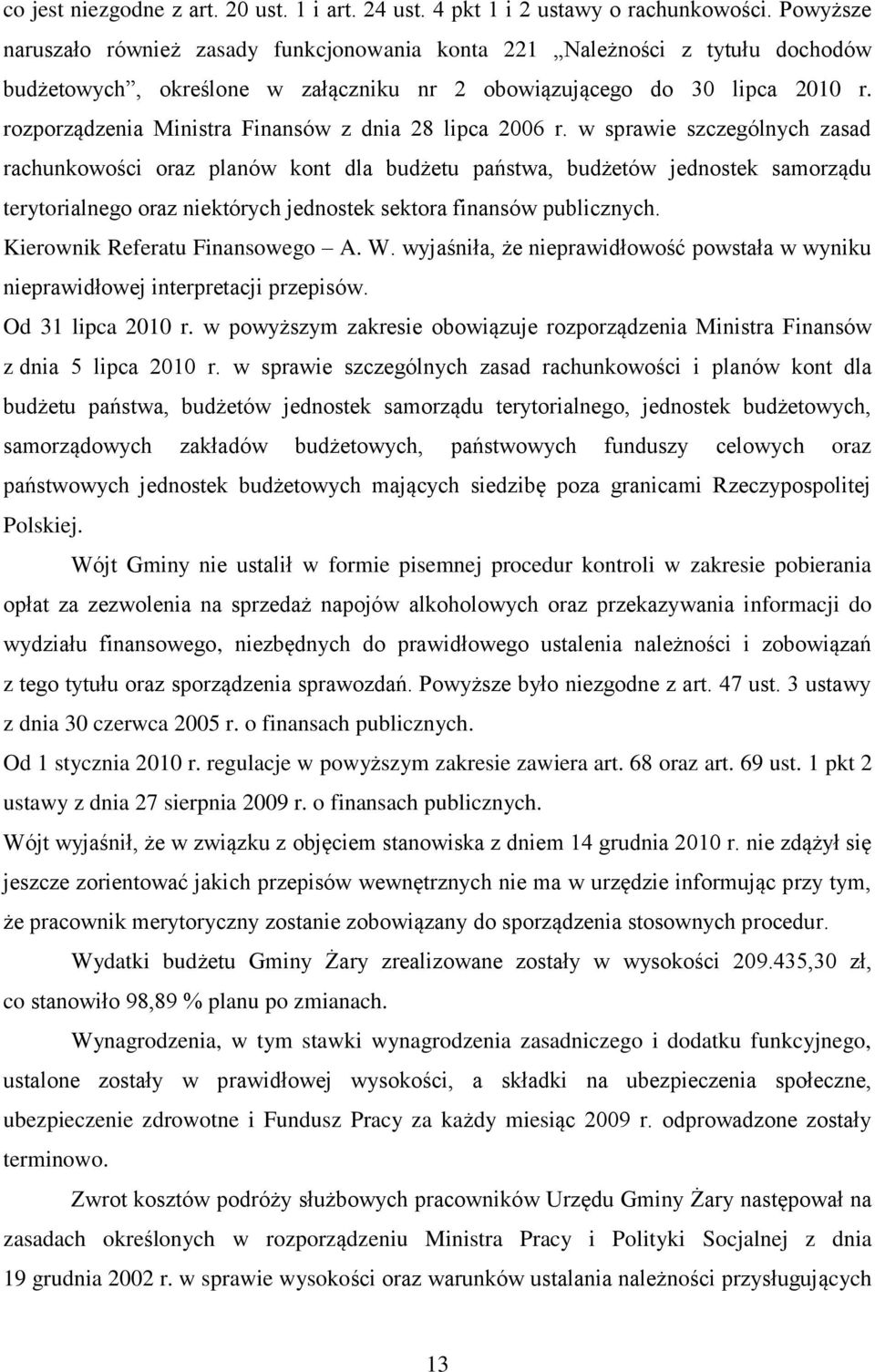 rozporządzenia Ministra Finansów z dnia 28 lipca 2006 r.
