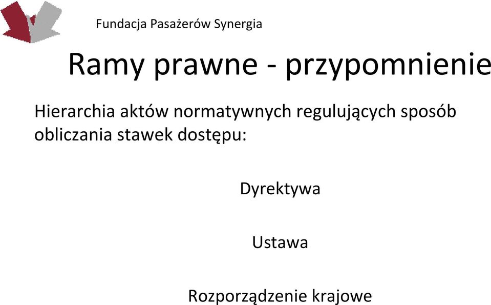 regulujących sposób obliczania