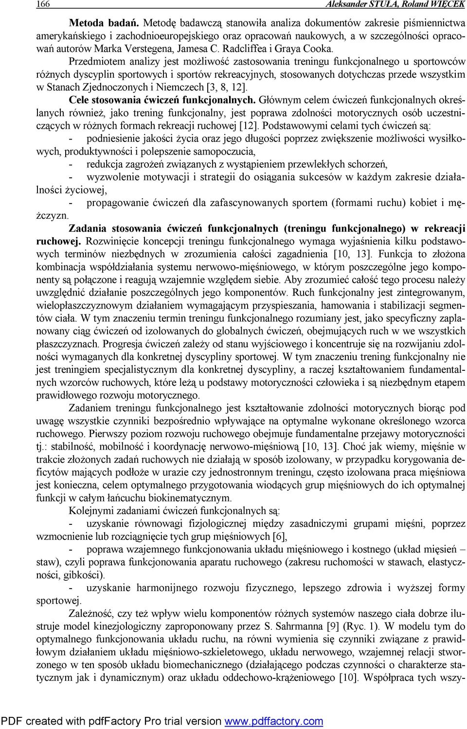 Radcliffea i Graya Cooka.