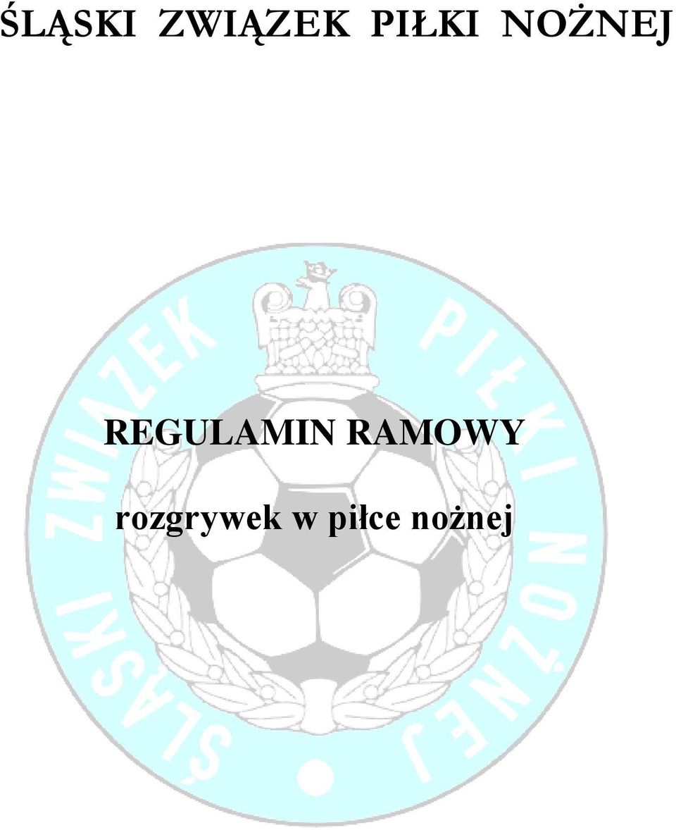 REGULAMIN RAMOWY
