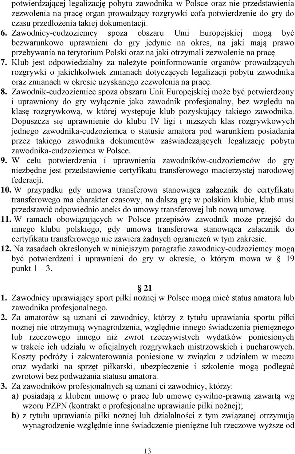 na pracę. 7.