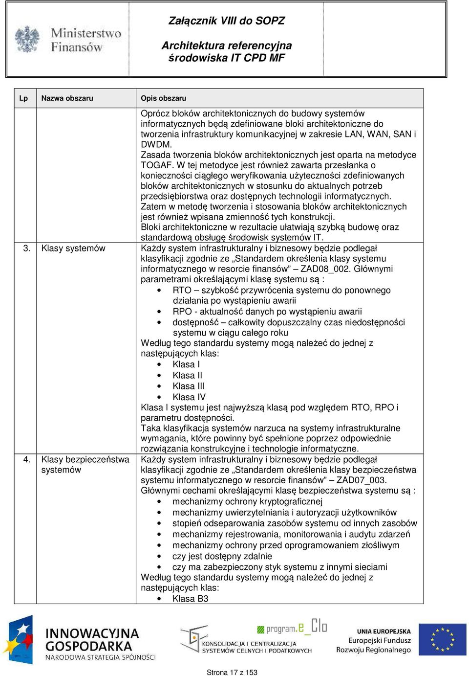 W tej metodyce jest również zawarta przesłanka o konieczności ciągłego weryfikowania użyteczności zdefiniowanych bloków architektonicznych w stosunku do aktualnych potrzeb przedsiębiorstwa oraz