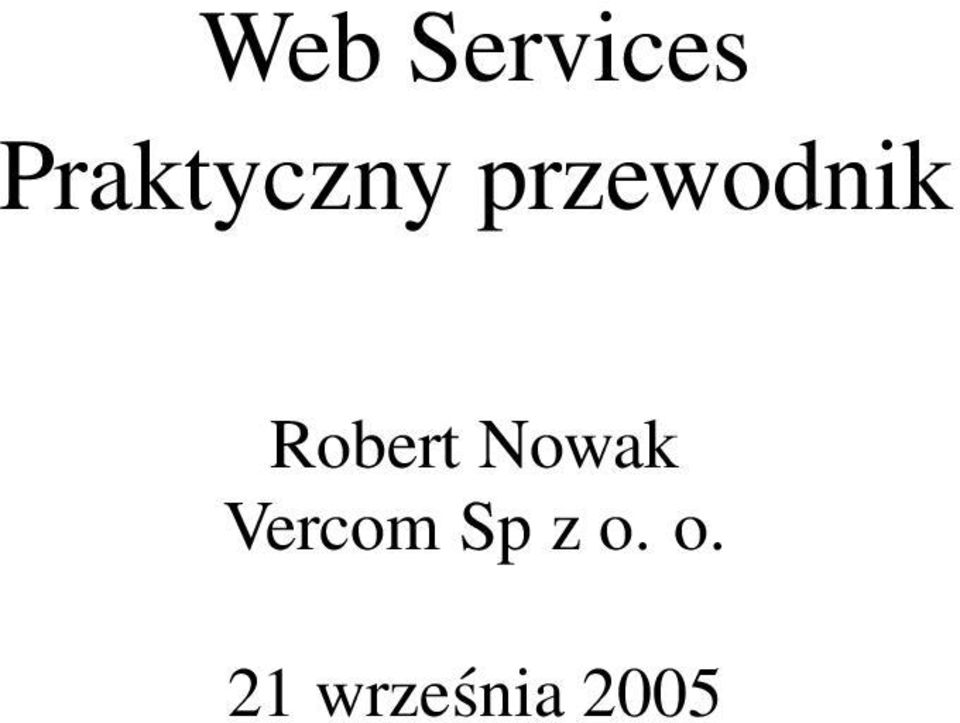 przewodnik Robert