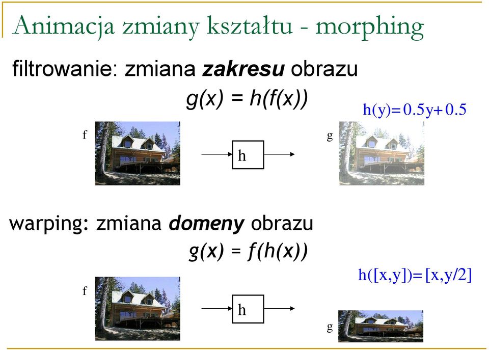 5 warping: zmiana domeny obrazu