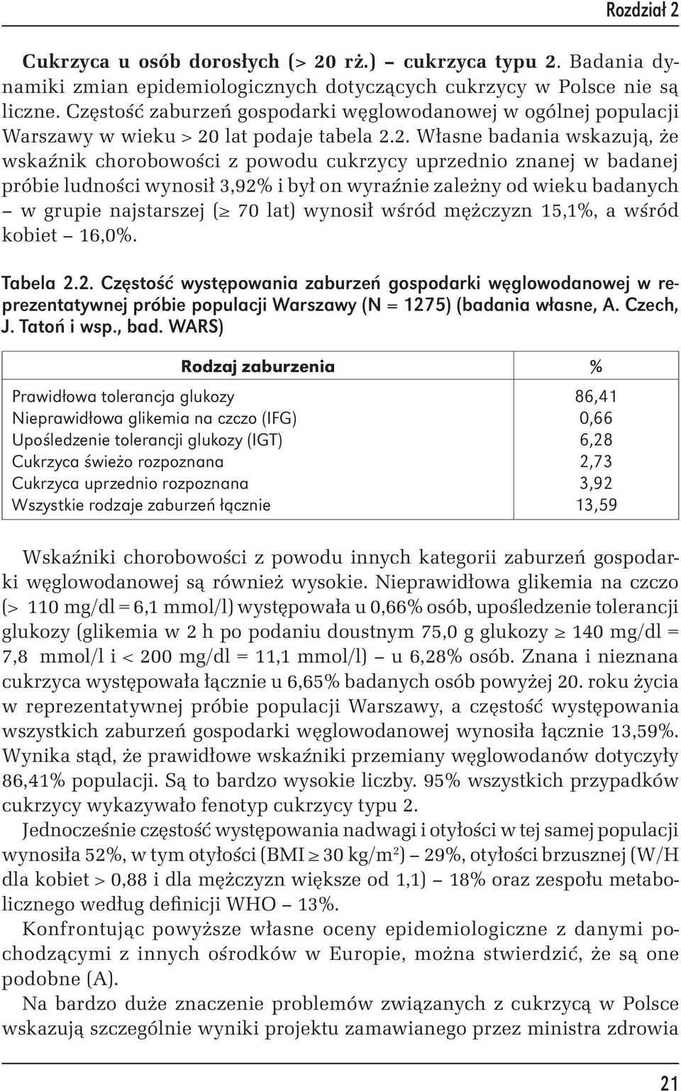 lat podaje tabela 2.