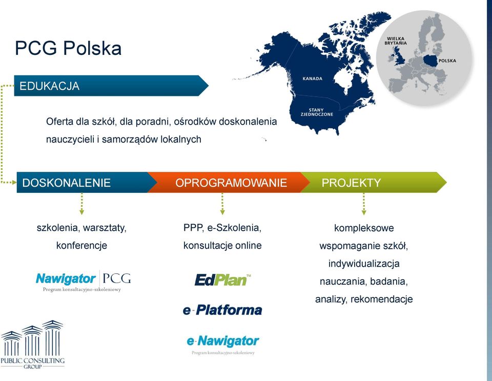 szkolenia, warsztaty, konferencje PPP, e-szkolenia, konsultacje online