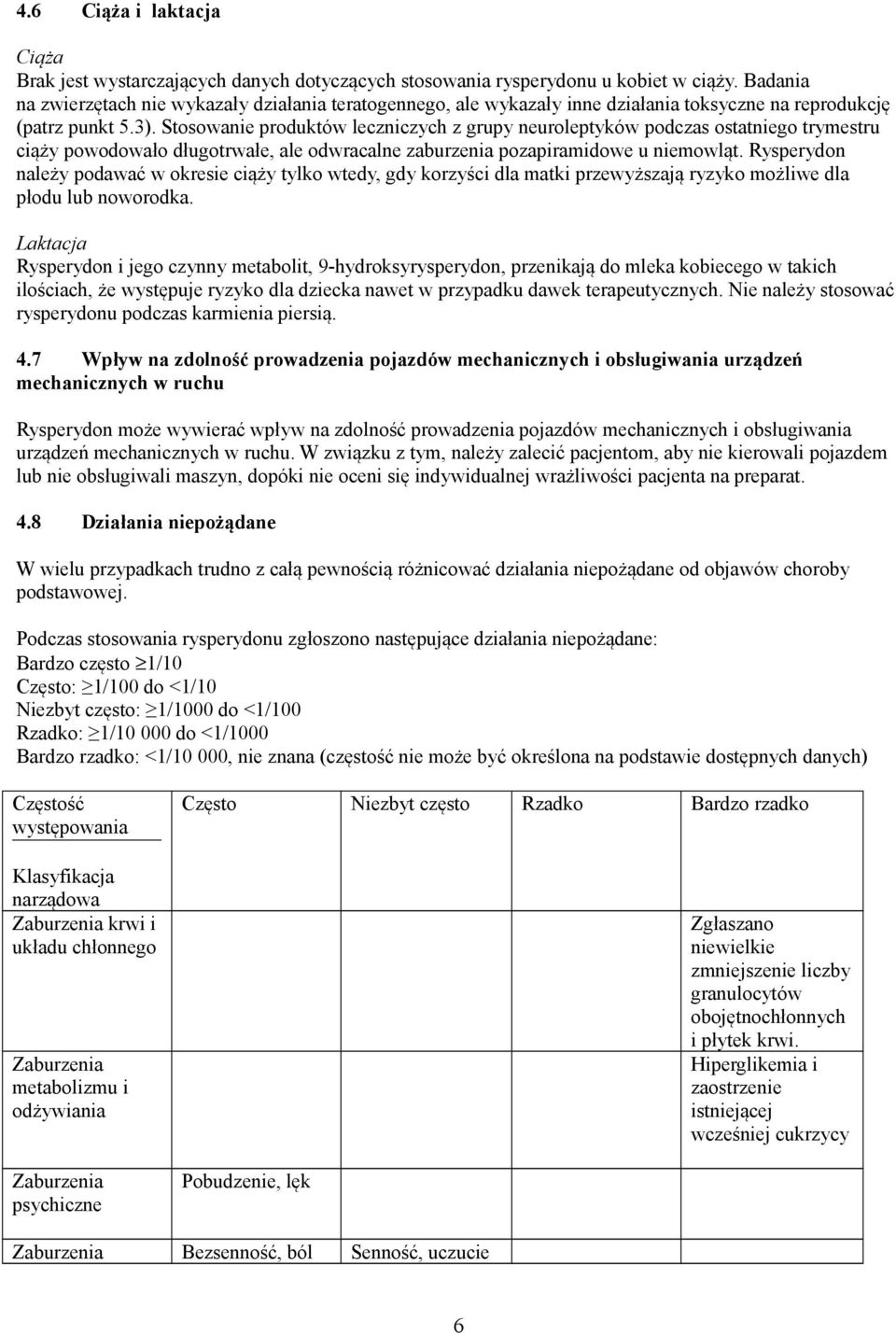 Stosowanie produktów leczniczych z grupy neuroleptyków podczas ostatniego trymestru ciąży powodowało długotrwałe, ale odwracalne zaburzenia pozapiramidowe u niemowląt.