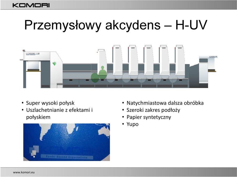 połyskiem Natychmiastowa dalsza obróbka