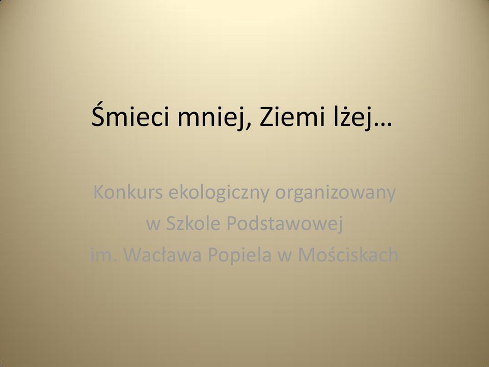 organizowany w Szkole