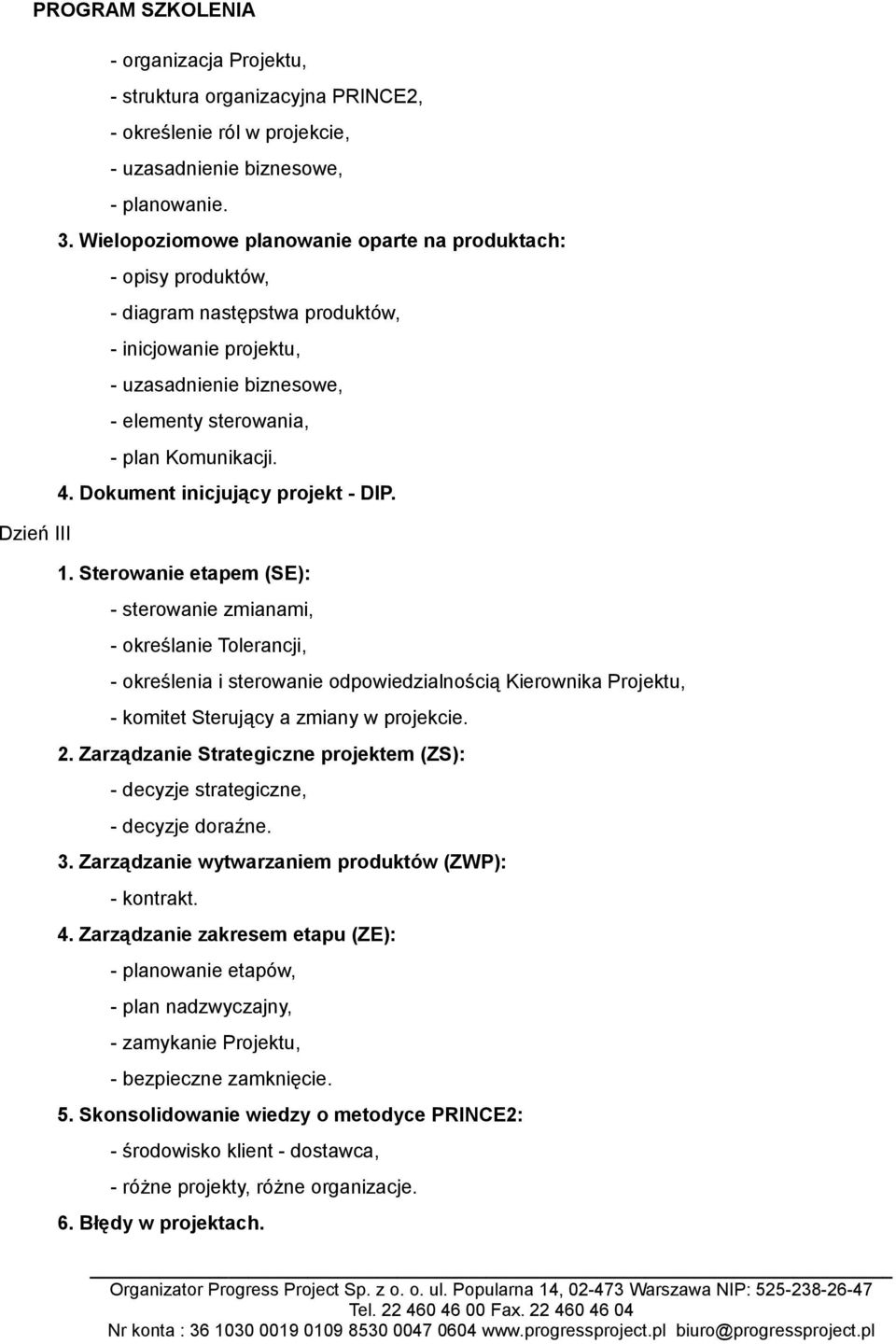 Dokument inicjujący projekt - DIP. 1.