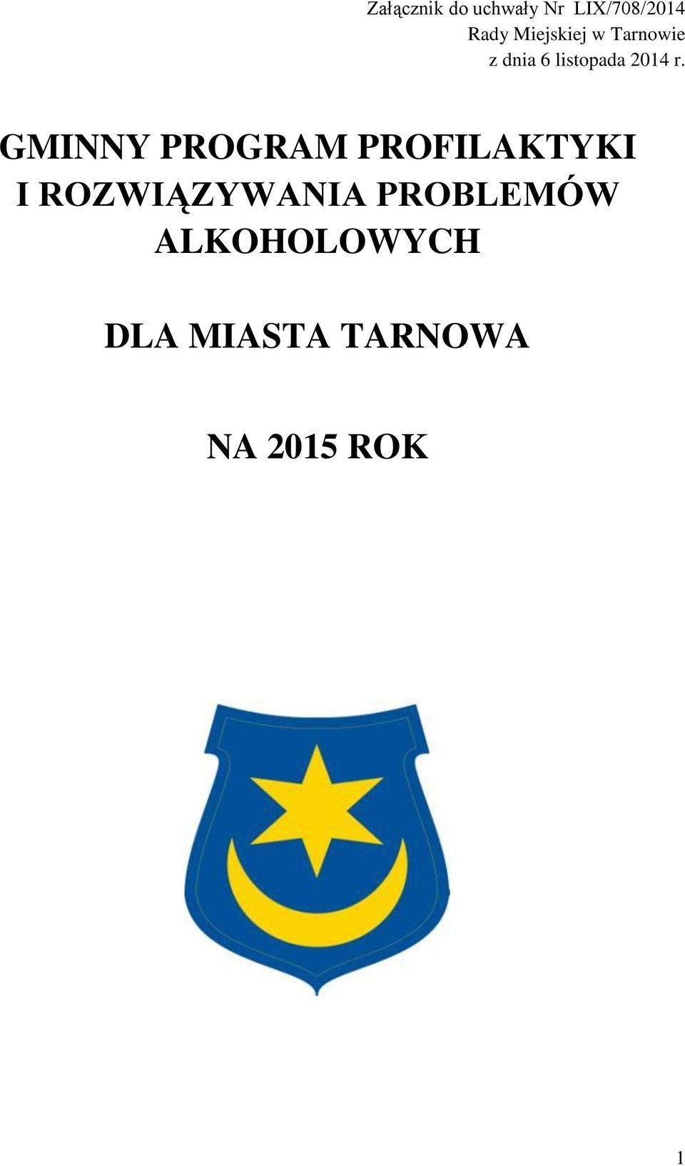 GMINNY PROGRAM PROFILAKTYKI I ROZWIĄZYWANIA