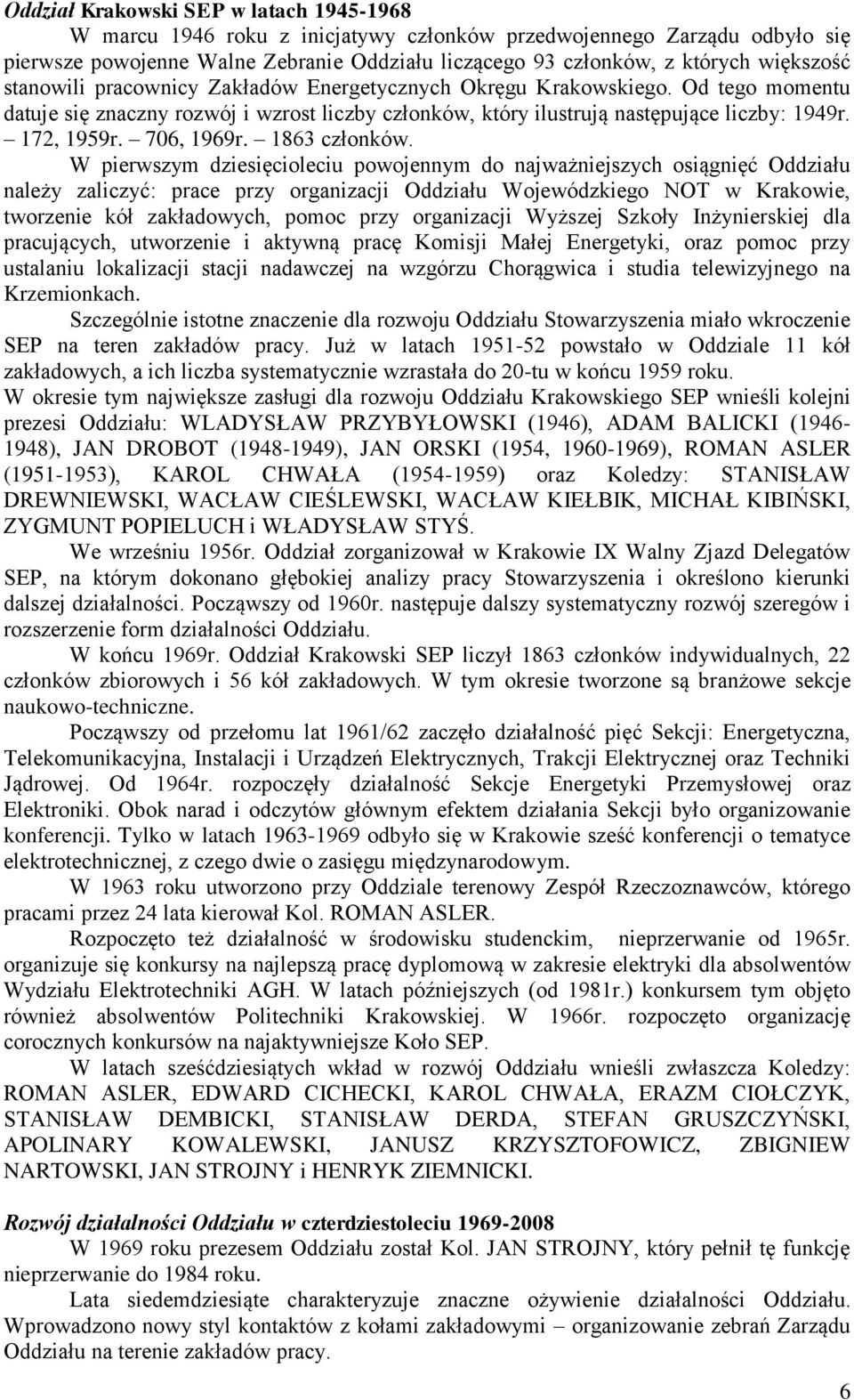 706, 1969r. 1863 członków.
