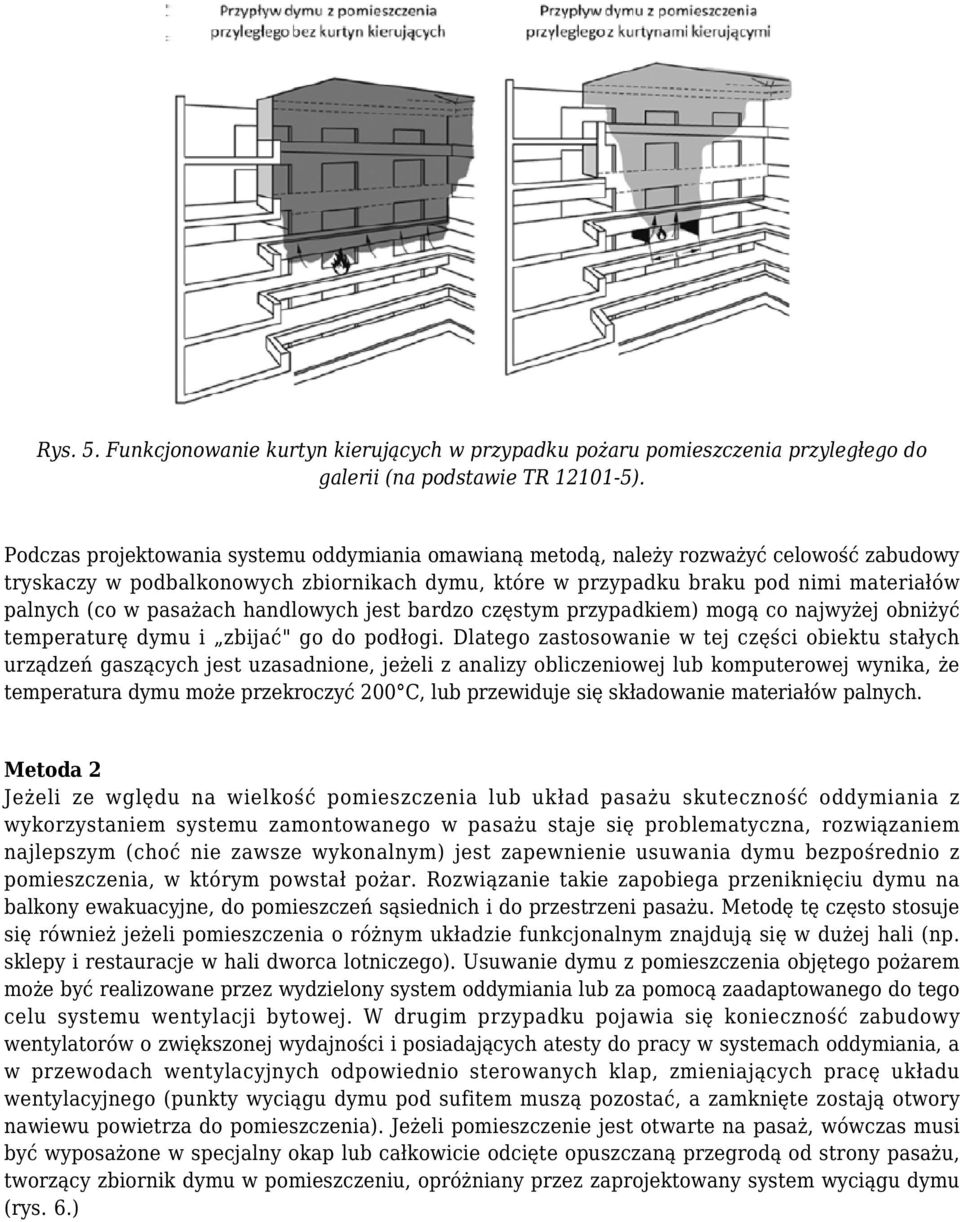 pasażach handlowych jest bardzo częstym przypadkiem) mogą co najwyżej obniżyć temperaturę dymu i zbijać" go do podłogi.